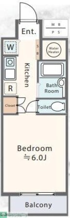 オリエントニュー赤坂の物件間取画像